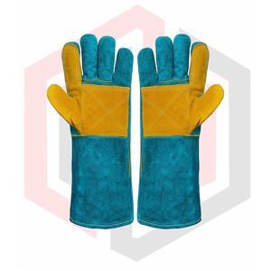 Gants de soudage en cuir de 16 pouces longue manchette gants de travail de sécurité industrielle résistant à la chaleur en gros - Product Image 1