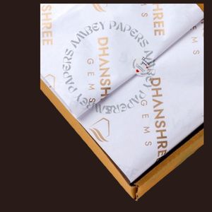 Personalized Tissue Paper for Gifts Custom Design Branded Logo Eco Kraft & White Options Durable Wrapping Paper for Wedding - Product Image 4