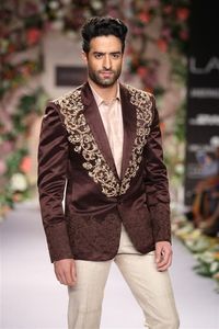 NEW---LATEST BEAUTIFUL INDO-WESTERN BLAZER for MEN WITH ZARDOZI Embroidery for Party-WEAR/WEDDING Dress @ 2022 - Product Image 2