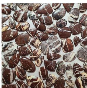 Cabujón de jaspe de café, piedras preciosas de corte ovalado sueltas, piedras naturales de 3mm, naturales de alta calidad - Product Image 3