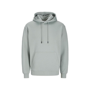 Nouveau sweat à capuche oversize pour homme en coton 100% de haute qualité, style hip-hop personnalisé, motif uni, teinture unie pour l'hiver - Product Image 5