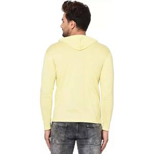 Sudadera con capucha informal ligera de algodón para hombre con cordón y sudaderas de bolsillo - Product Image 6