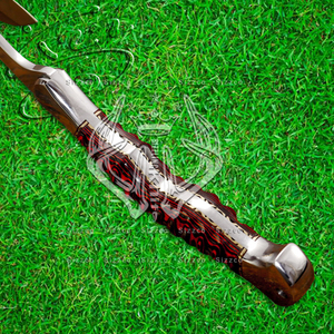 Hache barbue de camping en acier Full Tang D2 personnalisée, manche en bois exotique Tomahawk véritable hachette avec étui en cuir, cadeau idéal - Product Image 2