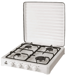 Cuisinière à gaz 4 brûleurs avec couvercle extérieur (FM HG-400) - Product Image 1