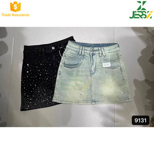 Falda vaquera midi recta vintage transpirable para mujer con efecto adelgazante, pedrería, botones, bolsillos, cintura natural, secado rápido, para todas las estaciones - Product Image 4
