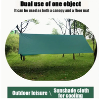 Parasol léger pour auvent de voiture avec hamac anti-pluie portable à 2 pôles adapté à la randonnée en plein air bâche de camping