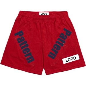 Pantalones cortos de malla de baloncesto de secado rápido para hombre, talla grande, diseño de sublimación sólida de verano, MOQ bajo, elástico, cintura media, fabricación impresa - Product Image 1