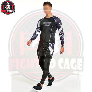 Conjunto de 2 piezas de licra/nylon estampado para hombre, lavable a máquina, de alta elasticidad, para gimnasio y fitness, de secado rápido, nueva tendencia, precio mayorista - Product Image 2