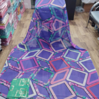 Tissu en voile de coton allemand tissé imprimé, poids moyen, antistatique, pour robe femme, ensemble Dirac Somalie, 110 GSM, vente en gros uniquement