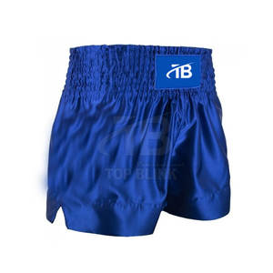 Pantalones Cortos de Muay Thai de Cintura Media de Alta Calidad, Más Vendidos, Ropa Deportiva Elástica Activa con Patrón Sólido, Secado Rápido, Servicio OEM - Product Image 1