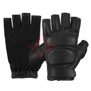 Gants en cuir pour motocycliste de qualité supérieure, noirs, à doigts entiers, unisexes, durables, protection des jointures, prise en main confortable, style sportif - Product Image 1