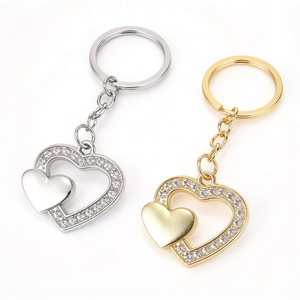 Cute Heart Shape Crystal Keychain Silver Gold Rhinestone Bag Charm <b>Birthday</b> <b>Gift</b> <b>for</b> Women Girls <b>best</b> <b>friend</b> <b>birthday</b> <b>gifts</b> <b>for</b> - Product Image 1