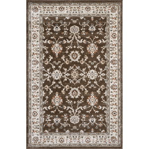 Tapis turc de luxe fabriqué à la machine Palmira 32x35 16 D gris brun, qualité supérieure pour salon, du fabricant de Gaziantep - Product Image 1