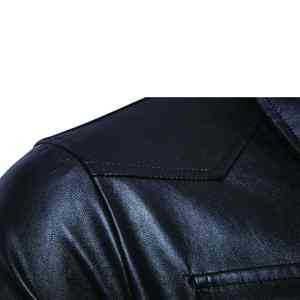 Chaquetas de cuero personalizadas para hombre, temporada de invierno, calidad superior, 100%, chaquetas genuinas para hombre, chaqueta de secado rápido Unisex de Color negro para hombre - Product Image 3