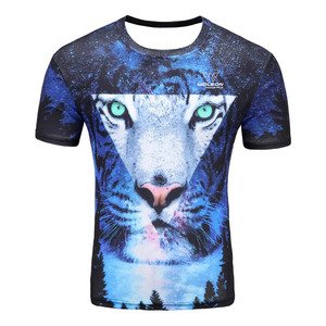 เสื้อยืดผู้ชายพิมพ์ซับลิเมชันสีพื้นสำหรับใส่ได้ทั้งชายและหญิง - Product Image 2