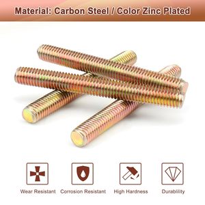 Varilla roscada de alta calidad 1/4 5/16 3/8 7/16 1/2 Barra roscada de 5/8 pulgadas - Product Image 4