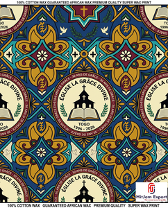 Custom African Wax Print Fabric Manufacturer Church Celebration Anniversary Convention Uniform Textile Supplier OEM ODM Service - Product Image 2