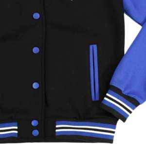 Zeta Phi Beta Sorority Varsity Jacket Noir Bleu Polaire Letterman Style Personnalisé Brodé Grec Vie Vêtements Collegiate Wear - Product Image 3