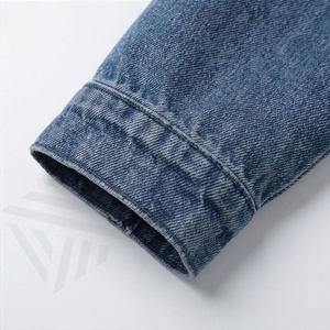 Chaqueta Vaquera Corta Personalizada para Mujer, Cierre de Botones, Detalles de Costura, Estilo Moderno Minimalista, Ropa de Calle a la Moda - Product Image 6