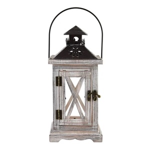Party Decoration Glass Steel and <b>Wood</b> <b>Lantern</b> Large Size New Stylish Hanging <b>Lantern</b> Antique Customized in Bulk - Product Image 5