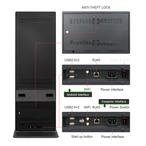 맞춤형 실내 LCD 패널 스크린 바닥 설치형 전자 간판 (공항용, 4K 해상도, CE FCC 인증) - Product Image 3