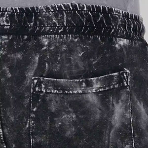 Vente directe d'usine Shorts de lavage à l'acide Shorts de lavage à l'acide d'entraînement de grande taille Nouveaux shorts de lavage à l'acide à la mode - Product Image 4