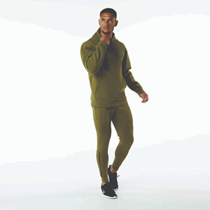 Survêtement d'hiver à capuche pour hommes, 2 pièces, design personnalisé, 100 % coton, confortable, respirant, OEM, vente en gros - Product Image 2