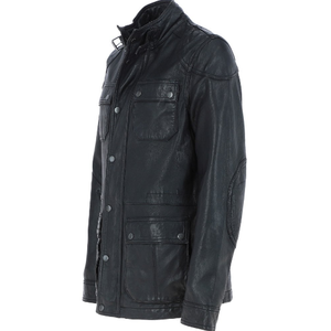 Chaqueta de cuero de alta calidad para hombre Tendencia de moda Ropa cómoda Chaqueta personalizada de manga larga - Product Image 2