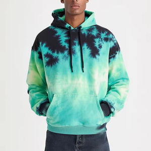 Prix d'usine sweat à capuche homme personnalisé vêtements d'automne sweat à capuche tie dye unisexe marque personnalisée imprimable Hip Hop soleil délavé sweat à capuche - Product Image 3