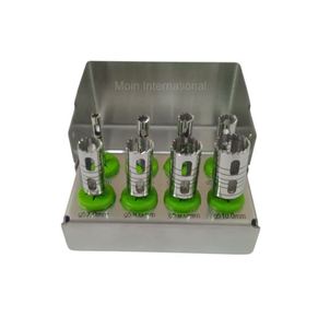 Kit de Fresas Dentales Ergonómicas de Acero Inoxidable de la Mejor Calidad, 8 Piezas, Certificación CE, Mediva Essence Power Grip - Product Image 1