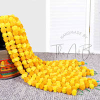 Fleurs indiennes artificielles faites à la main cordes de pieds en S décoration de scène de mariage polyvalente remise des diplômes de noël nouvel an fête des mères