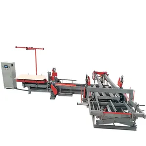 Otomatik kontrplak panel kenar kırpma dört tarafı kesme ağaç işleme makinesi makineleri