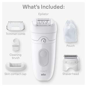 Épilateur féminin, appareil d'épilation, rasoir humide et sec, tondeuse, appareil de toilettage corporel pour une épilation confortable - Product Image 5