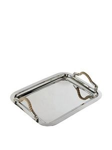 Plateau de service rectangulaire en métal et inoxydable fantaisie pour chambre d'hôtel et restaurant pour service alimentaire Plateau recyclable pour usage domestique - Product Image 3