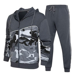 Sudaderas con capucha y chándal para hombre personalizadas de alta calidad con logotipo, pantalones de chándal acampanados con lavado ácido - Product Image 3