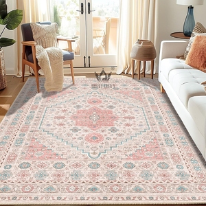 Alfombra de Chenilla de Lujo Ultra Suave y Antideslizante, Alfombra Medallón Tufted de 4m Personalizable y Lavable para Decoración de Dormitorio y Sala de Estar - Product Image 1