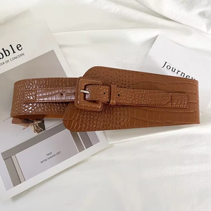 Ceinture Corset Élastique Élégante de Haute Qualité Ceinture Cinch Vintage en Cuir pour Femme Dernières Ceintures en Cuir Véritable à la Mode - Product Image 6