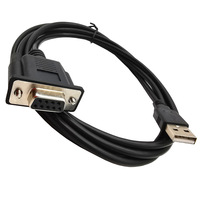Cable adaptador serie USB a DB9 hembra, USB 2,0 macho a RS232 Com hembra DB9 Cable convertidor serie