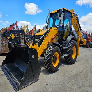 Chargeuse-pelleteuse JCB 3cx haute performance avec godet de rétrocaveuse, meilleure machine de chantier avec pompe à moteur et composants PLC essentiels - Product Image 1