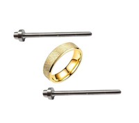 EAGLION INTERNATIONAL Pointe de marteau légère en carbure à 8 facettes (Pointe de marteau) Modèle DP 0,003g pour gravure de surface mate sur bijoux