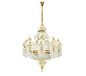 Linterna colgante de diseño de tendencia en linterna colgante de Color dorado metálico para uso en decoración de bodas y eventos - Product Image 2