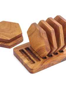 ที่รองแก้ววอลนัทดูดซับน้ำจากเวียดนามสำหรับสำนักงานโรงแรมบ้านที่รองแก้วเบียร์ไม้อะคาเซียเสื่อและแผ่นรองแก้ว - Product Image 2