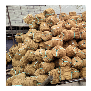 เชือกมะพร้าวที่ทนทานเป็นมิตรกับสิ่งแวดล้อมและเชือกมะพร้าวที่แข็งแรงสำหรับตกแต่งกลางแจ้งโรงแรมรีสอร์ทและเสื่อประตูขนาดใหญ่ - Product Image 1