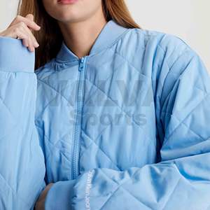 Winter Warm Bubble Puffer Jacket Manteaux en nylon respirant avec Shiny Light Zipper Puffer Coat personnalisé selon votre marque. - Product Image 5