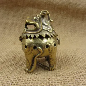 Brûleur d'encens en laiton décoratif pour la maison et le bureau, design indien classique religieux avec finition rustique - Product Image 6