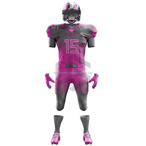 Custom Digital Print Breathable Men's American Football Uniform Shirts Short Sleeve Anti-Bacterial <b>Plus</b> <b>Size</b> 100% Polyester - Product Image 5