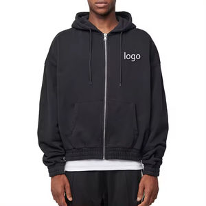 Sudaderas con Capucha de Invierno de Manga Larga para Hombre de Alta Calidad, con Cierre, Logotipo Personalizado Bordado, Venta al Por Mayor, Diseño de Impresión Digital, 100% - Product Image 1