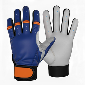 Gants de frappe de baseball en cuir Cabretta de qualité supérieure, haute adhérence, mitaines de frappe professionnelles, gants de sport d'équipe personnalisés, prix d'usine, ODM - Product Image 4
