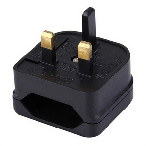BS-5732 Portable Travel <b>Adapter</b> European to British <b>Plug</b> with Fusing - Product Image 2