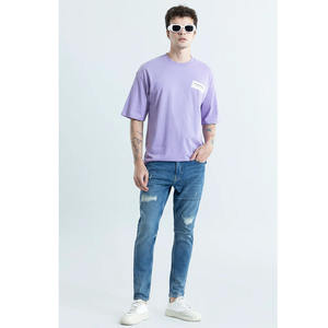 Camiseta para hombre musculosa con logotipo personalizado, ropa deportiva de secado rápido para correr, 100% algodón, entrenamiento, gimnasio, deporte, camiseta de tela de malla - Product Image 6